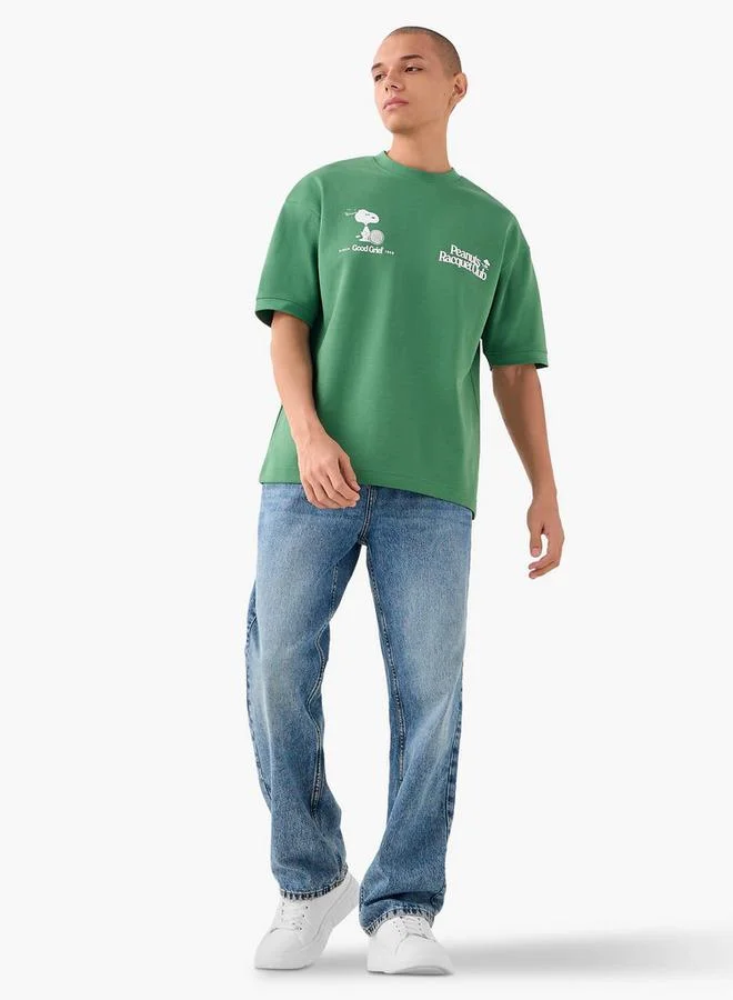 اس بي كاركترز تيشيرت بطبعة الفول السوداني